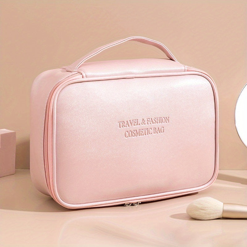Minimalist Zipper Makeup Zipper Organizer Solid Cosmetic Bag