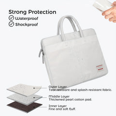 15.6 inch Laptop Bag Waterproof & Shockproof Faux Leather