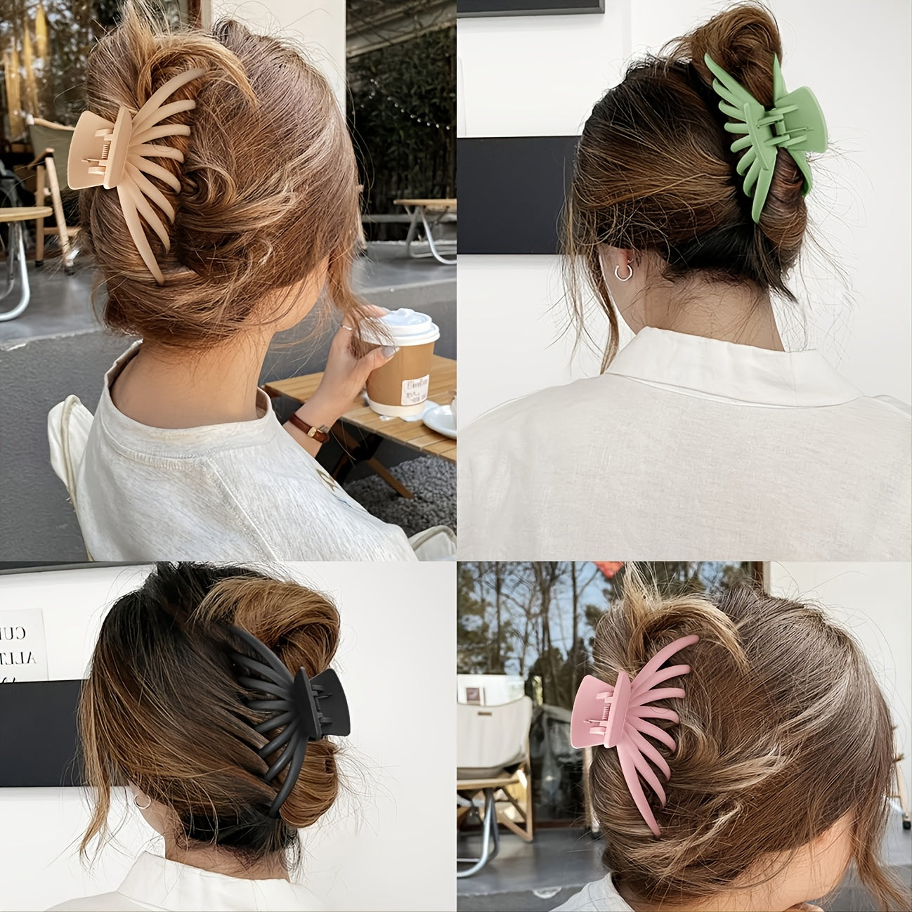 Large Hair Claw Ladies Hair Claw Shark Claw Plastic Hair Clip Hair Accessory