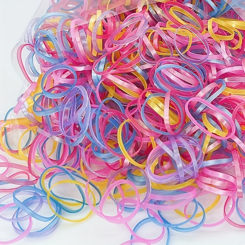 2000pcs Colorful Rubber Band Hair Accessories