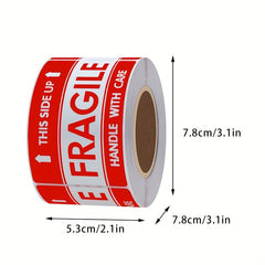 Fragile Handle With Care Label Roll 51x76mm 40mm Core