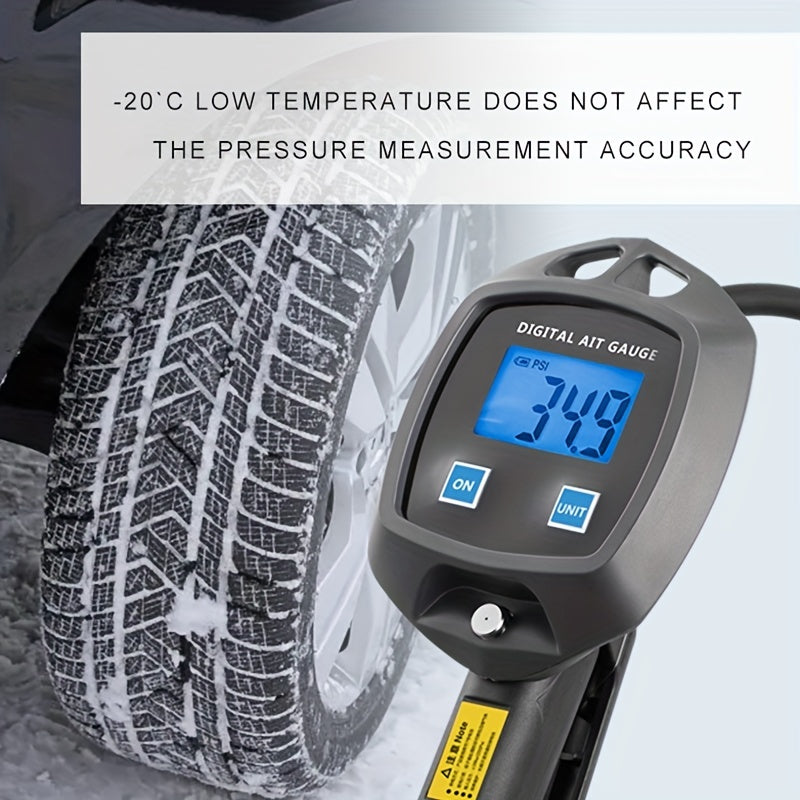 LCD Digital Tire Inflator Gauge with LCD Display