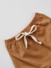 Baby Shorts Solid Drawstring Shorts For Summer