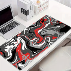 Large Gray Red Gaming Mouse Pad Non-slip Rubber Material Washable