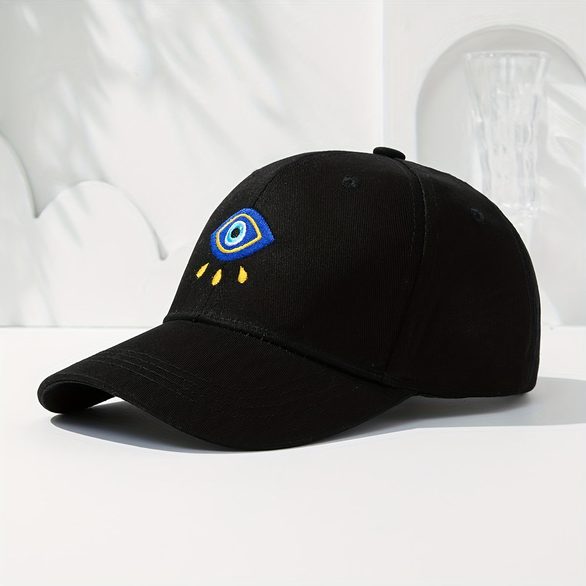 Devil's Eye Embroidery Baseball Cap LOVE Couple Dad Hat