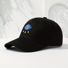 Devil's Eye Embroidery Baseball Cap LOVE Couple Dad Hat