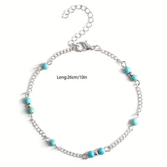Copper Anklet Women's Thin Chain Foot Jewelry