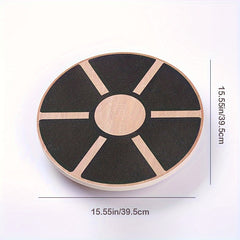 Wooden Wobble Balance Board for Core Training Exercise