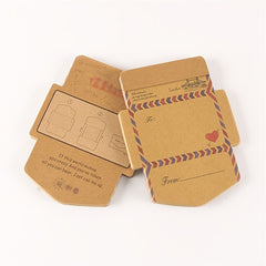 45 Retro Envelope Shaped Sticky Notes with Thank You Cards