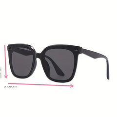Girl's Oversized Sunglasses Plus Size Square UV Protection