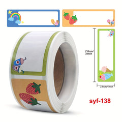 120pcs Cartoon Name Sticker Self adhesive Cup Sticker