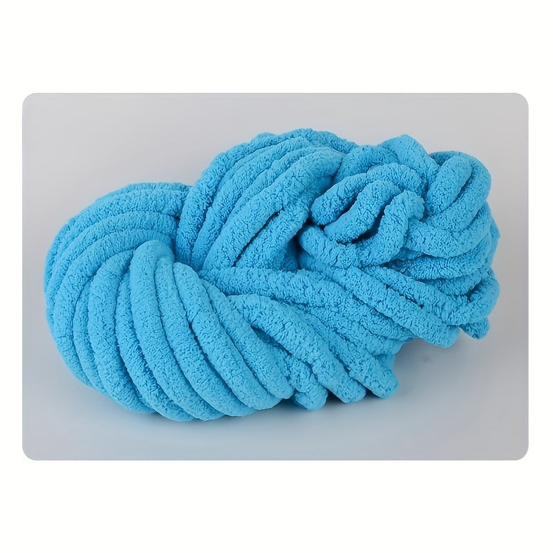 2pcs Polyester Chenille Thread Ice Strips for DIY Knitting Crocheting Blanket