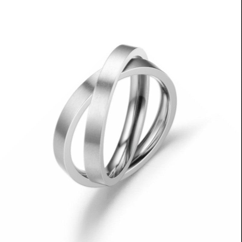 Men's Stainless Steel Double Ring Combo