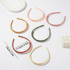 6PCS Multicolor Wavy Hair Band Plastic Headbands Hair Hoop Accessory