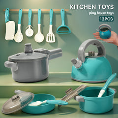 12pcs Play Kitchen Toy Set Mini Cooking Toy Birthday Gift