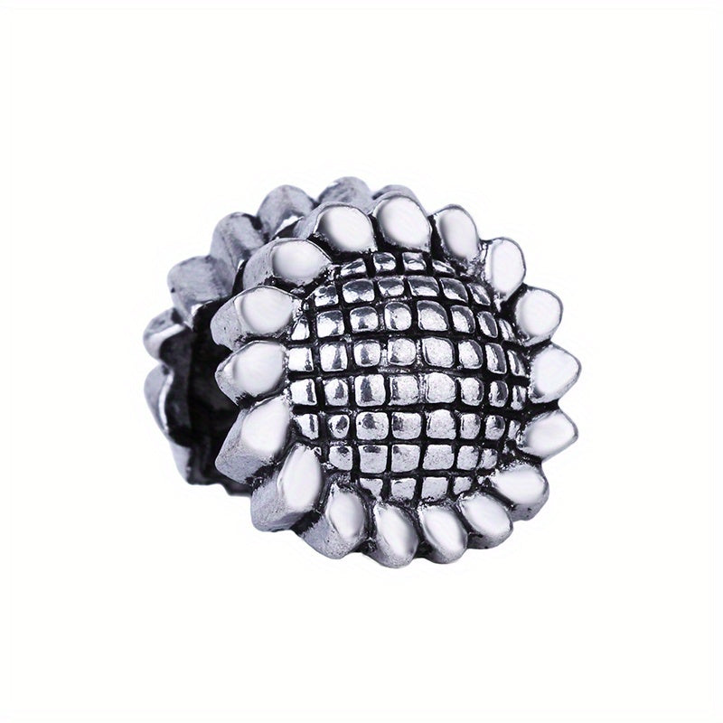 Four Leaf Clover Heart Sunflower Bead Clip Lock Charm for Bracelet