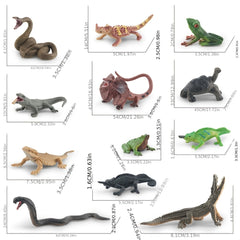 Wild Amphibians & Reptiles Toy Set for Kids