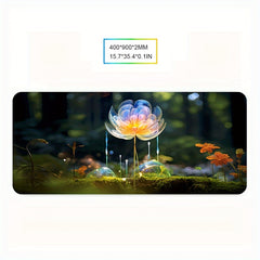 Large Size Patterned Keyboard Pad 400x900mm Non-slip Desk Mat for Games & Office