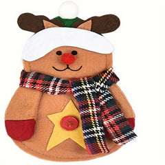 Christmas Cutlery Cover Snowman & Fork Set