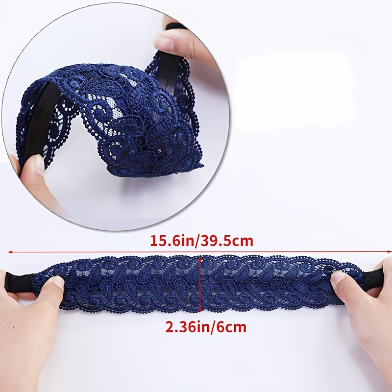 Lace Wide Brim Hairband Non Slip Hair Accessories