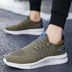 Men's Striped Lightweight Casual Shoes for Traveling Hiking