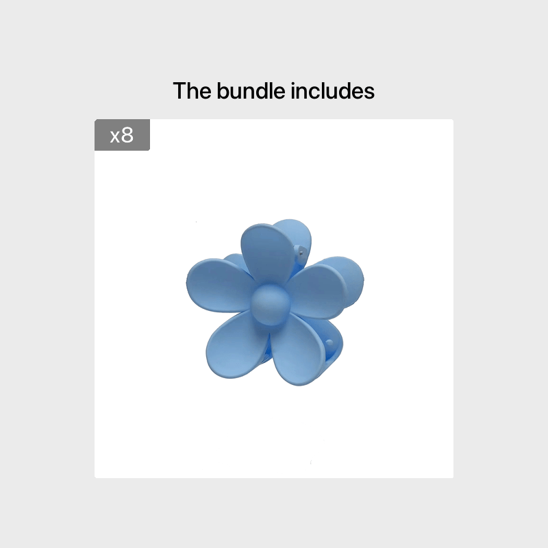 Candy Flower Hair Claw Clip Hairpin Ponytail Holder Hair Accessories