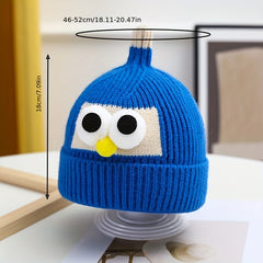 Bird Pattern Knitted Hat for Kids Under 8 Years Old - Baby Birthday Gift