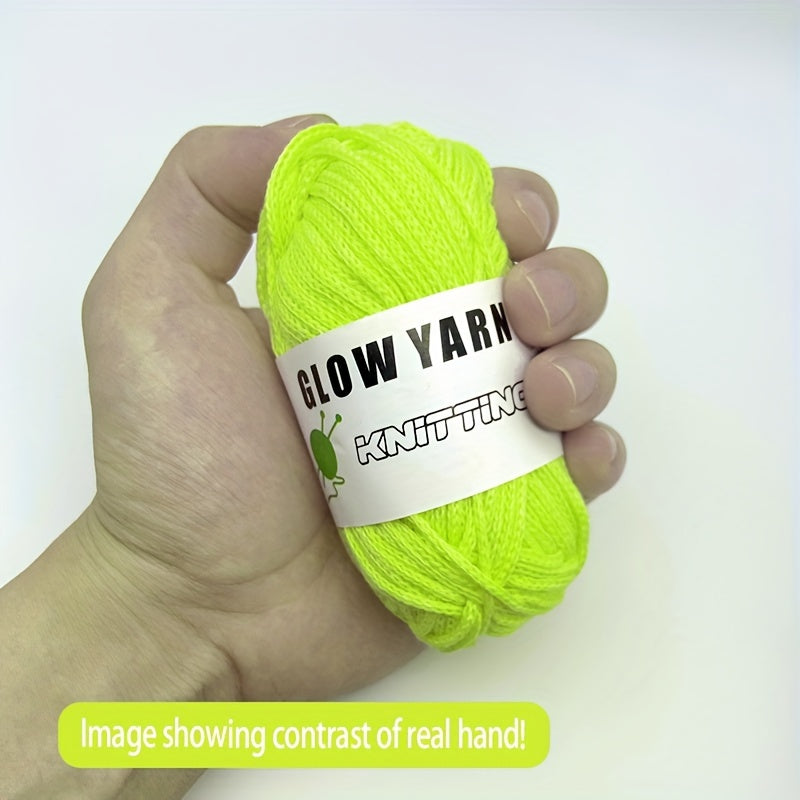Glow in the Dark Round Strand Yarn - DIY Knitting & Crochet Halloween Decor