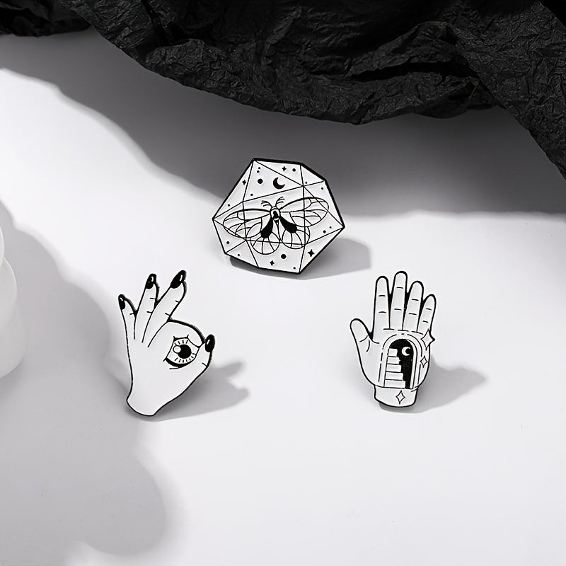 Gesture Pattern Zinc Alloy Pin