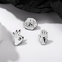 Gesture Pattern Zinc Alloy Pin