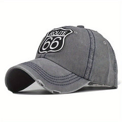 Label Patch Baseball Cap Vintage Washed Distressed Cotton Dad Hat