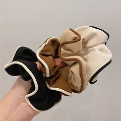Scrunchies Contrast Trim Hair Rope Hair Accessories For Women