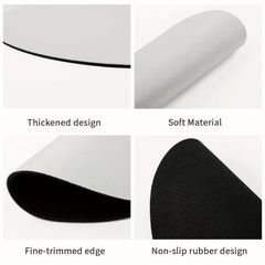 Round Mouse Pad Mouse Mat Washable Mousepads Non Slip Rubber Base