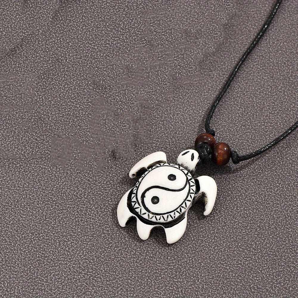Men's Pendant Necklace Resin Turtle Pattern Pendant Casual Jewelry