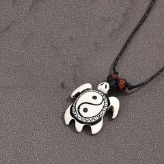 Men's Pendant Necklace Resin Turtle Pattern Pendant Casual Jewelry