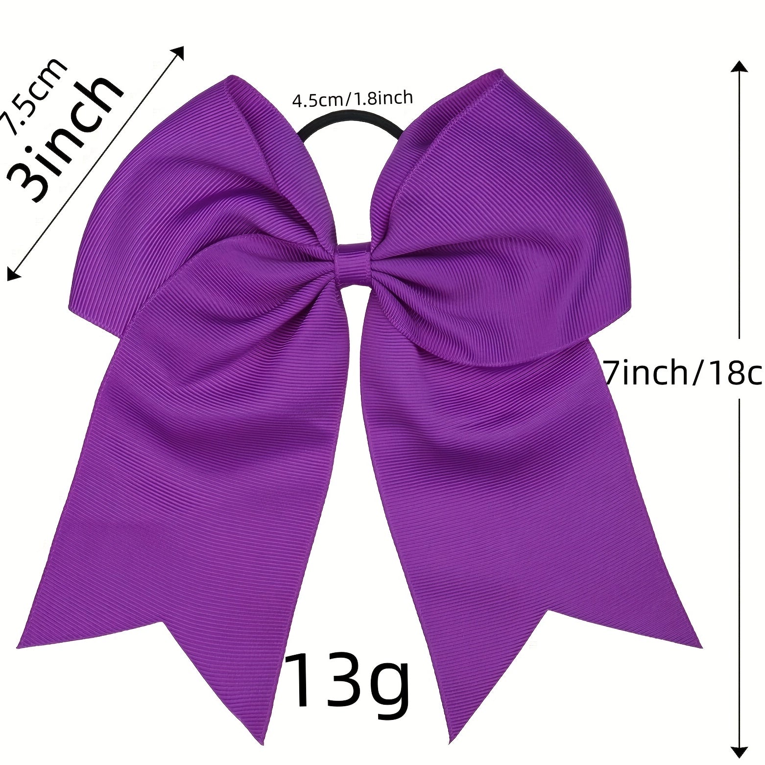6pcs Jumbo Teams Cheerleaders Hair Bows Hair Accessories