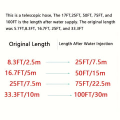 1PC Telescopic Car Wash Water Hose High Pressure Garden Watering Supplies