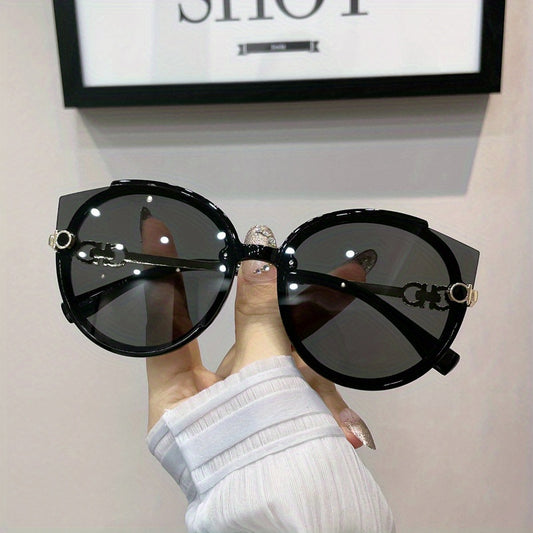 Large Cat Eye Sunglasses Casual Gradient UV400