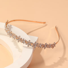 Alloy Rhinestone Flower Hair Hoop Head Jewelry Women Hair Accessories