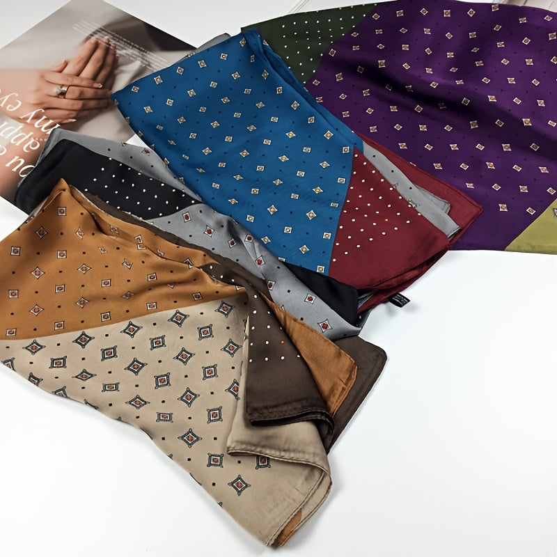 Gentleman Retro Silk Scarf Square Scarf