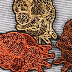 3pcs Organ Heart Embroidery Patches For Boys Clothing DIY Ironing Stickers