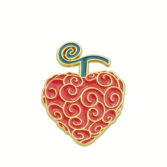 Colorful Fruit Shaped Alloy Brooch Pin for Parties