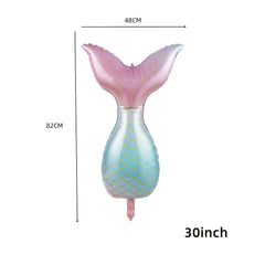 Ocean Mermaid Aluminum Balloon Birthday Party Decoration