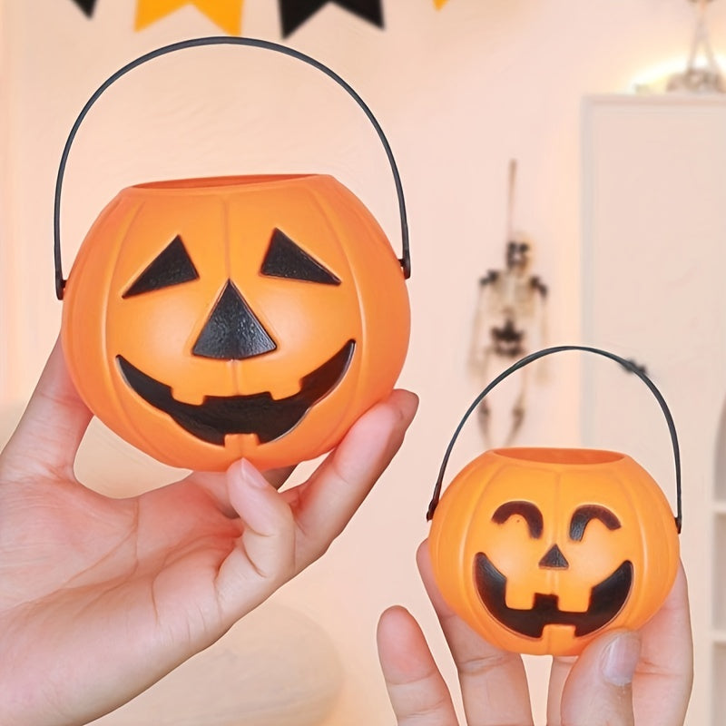 Halloween Plastic Candy Jar Supplies Toy Pumpkin Lantern