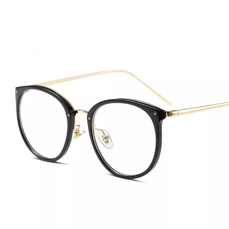 Round Frame Light Blocking Glasses for Women Unisex