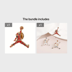 Personalized Basketball Brooch Decorative Button For Clothes
