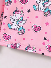 Girl's Cartoon Graphic Hoodie for Spring/Autumn