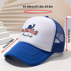 Unisex Sunshade Frog Print Baseball Cap