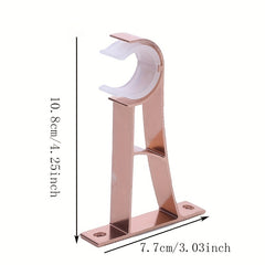 1pc Curtain Hook Curtain Rod Aluminum Alloy Bracket Bathroom Accessories