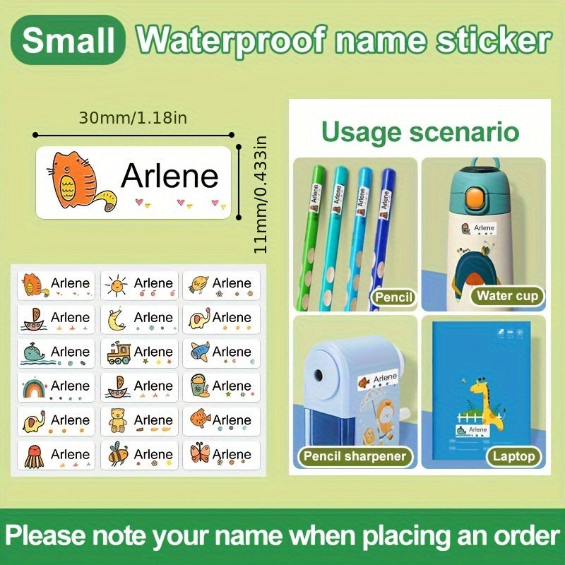 Personalized Waterproof Name Sticker School Label